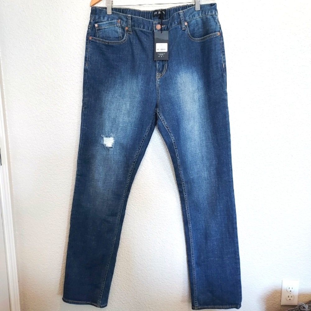 NEW Five Four Straight Fit Blue Jeans Size 36